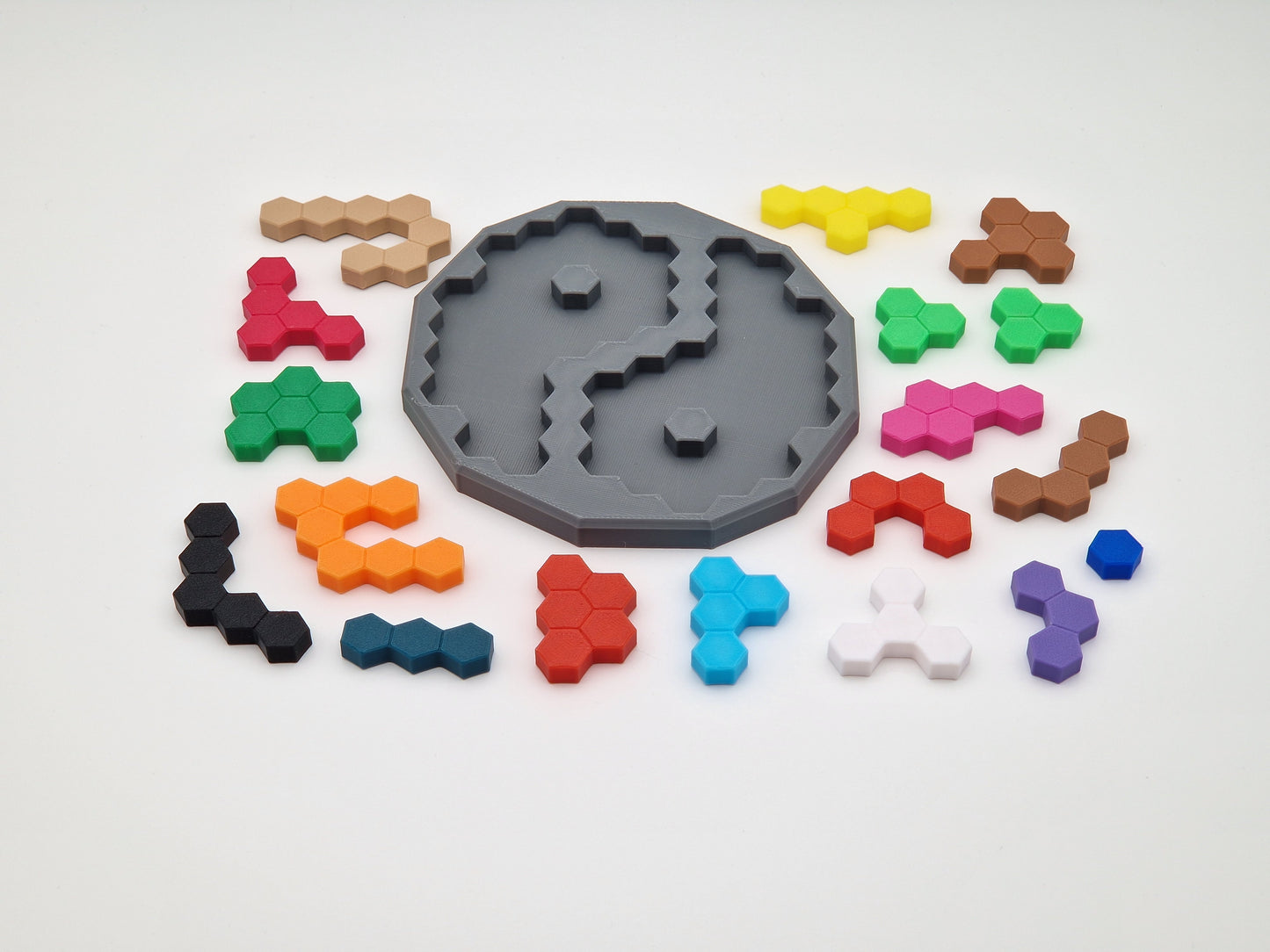 Yin Yang Hexagon Puzzle