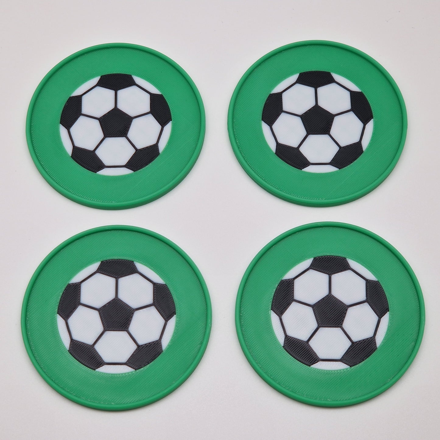 Fußball Glasuntersetzer Set