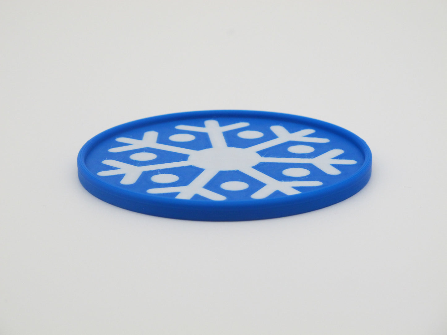 Schneeflocke Glasuntersetzer Set