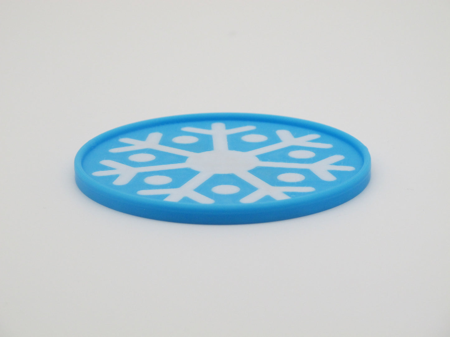 Schneeflocke Glasuntersetzer Set