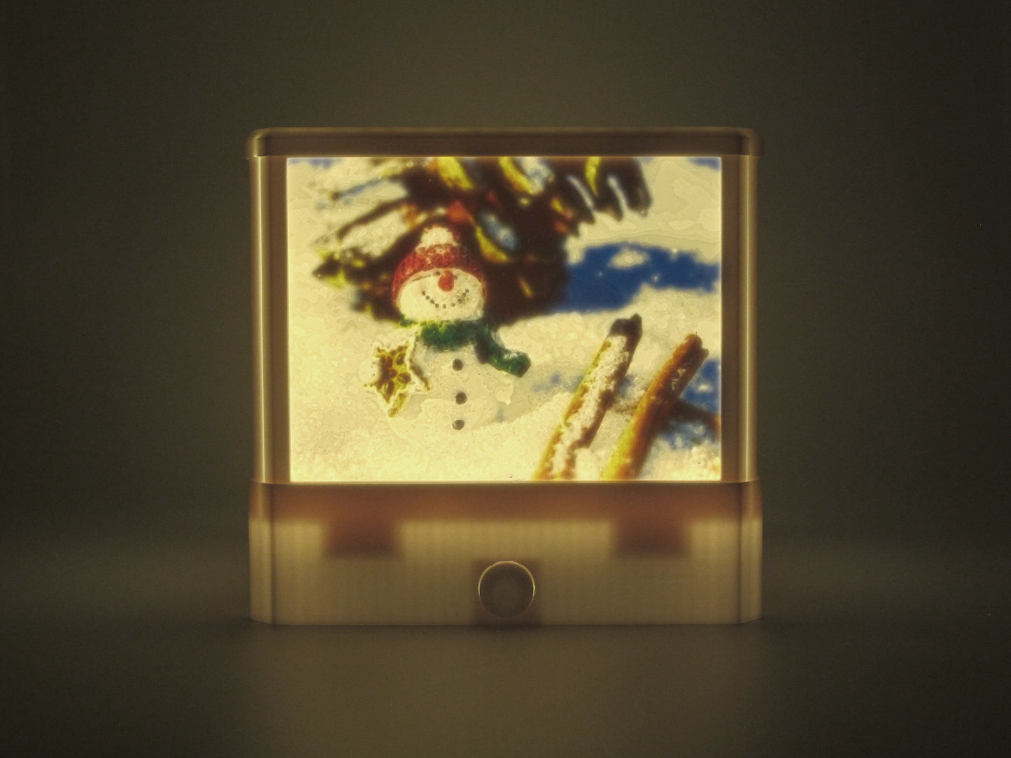 LED Lampe Winterlandschaft