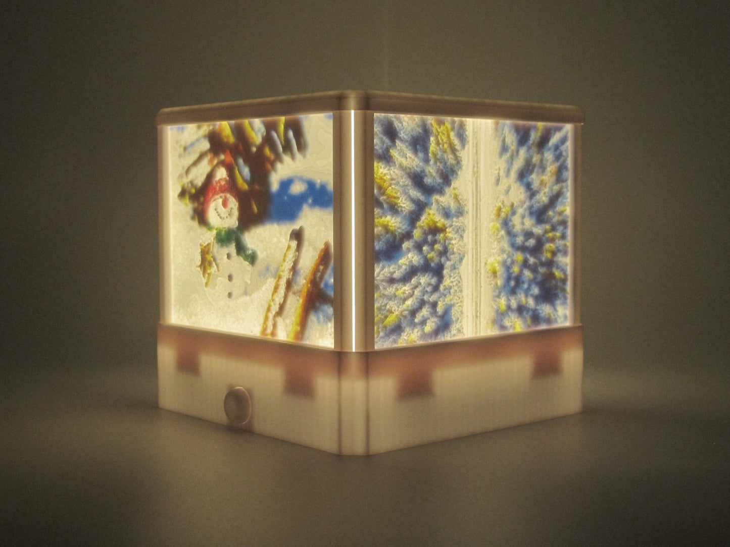 LED Lampe Winterlandschaft