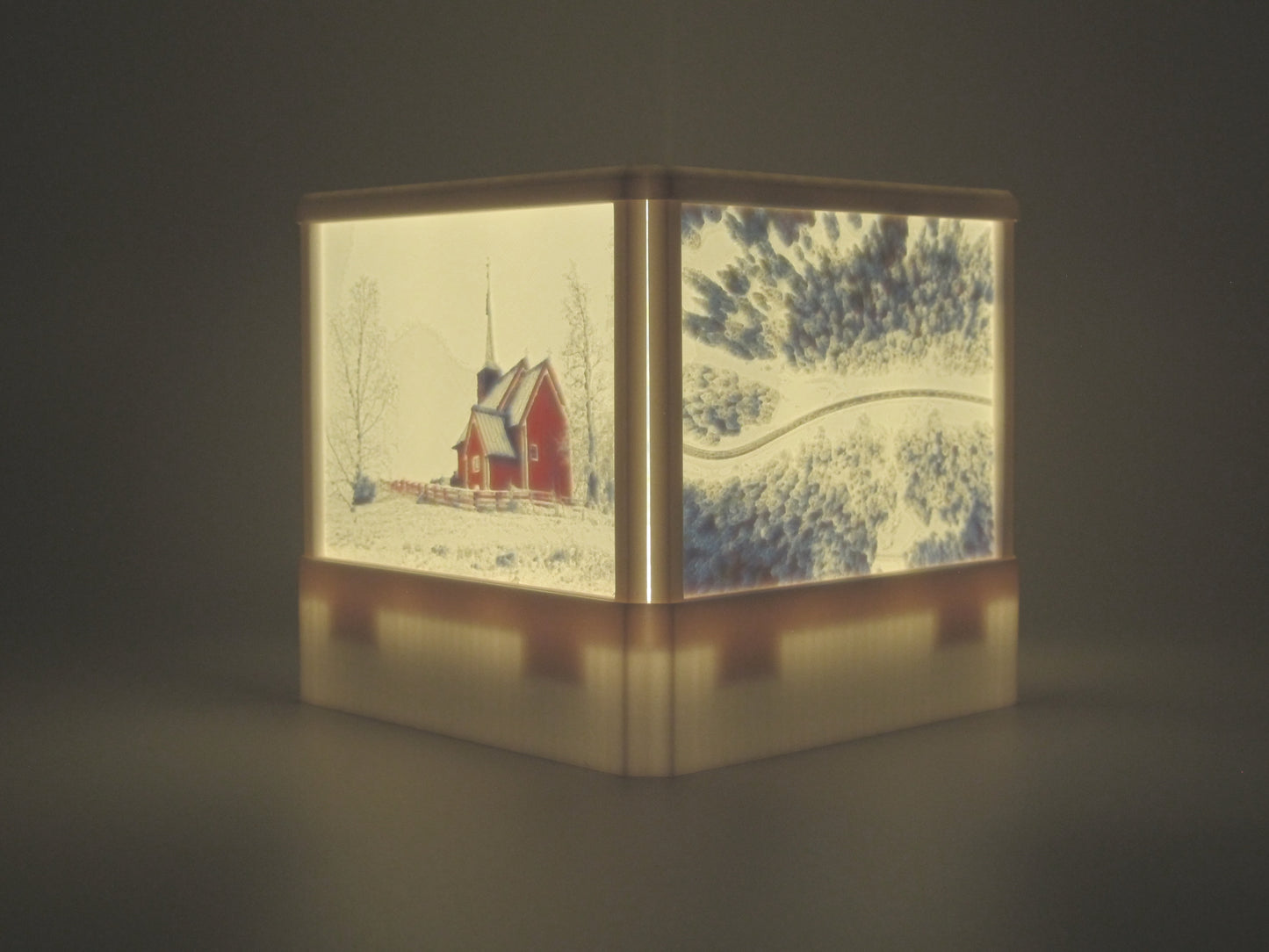 LED Lampe Winterlandschaft