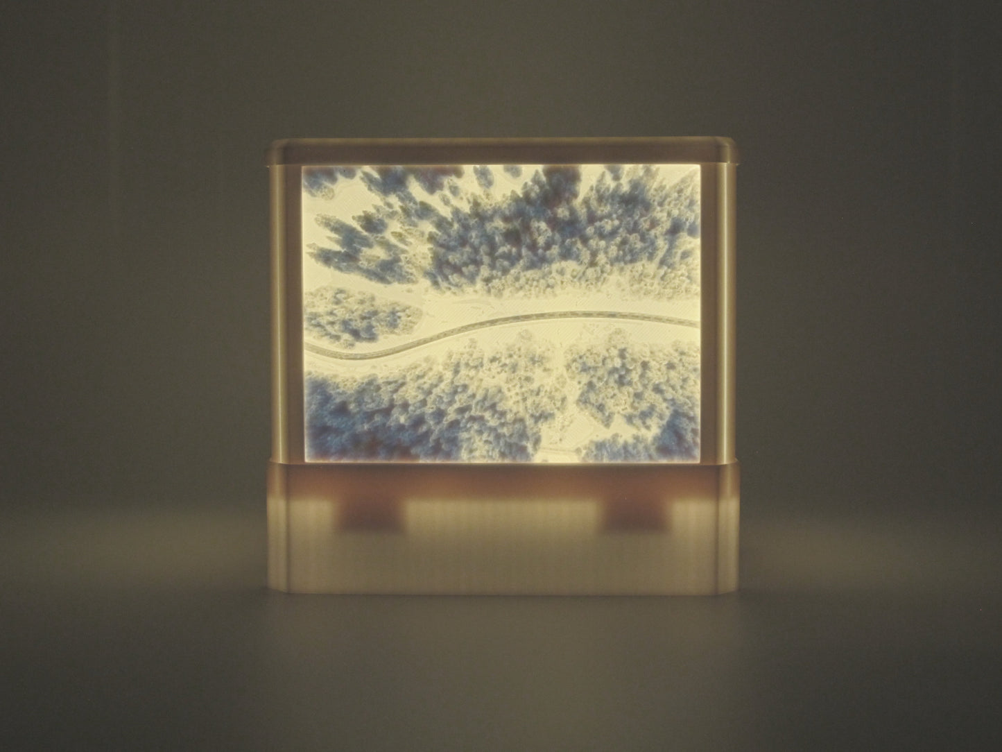 LED Lampe Winterlandschaft