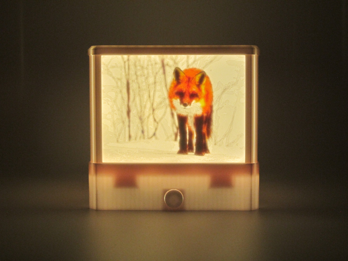 LED Lampe Eule, Fuchs, Wolf und Rehe