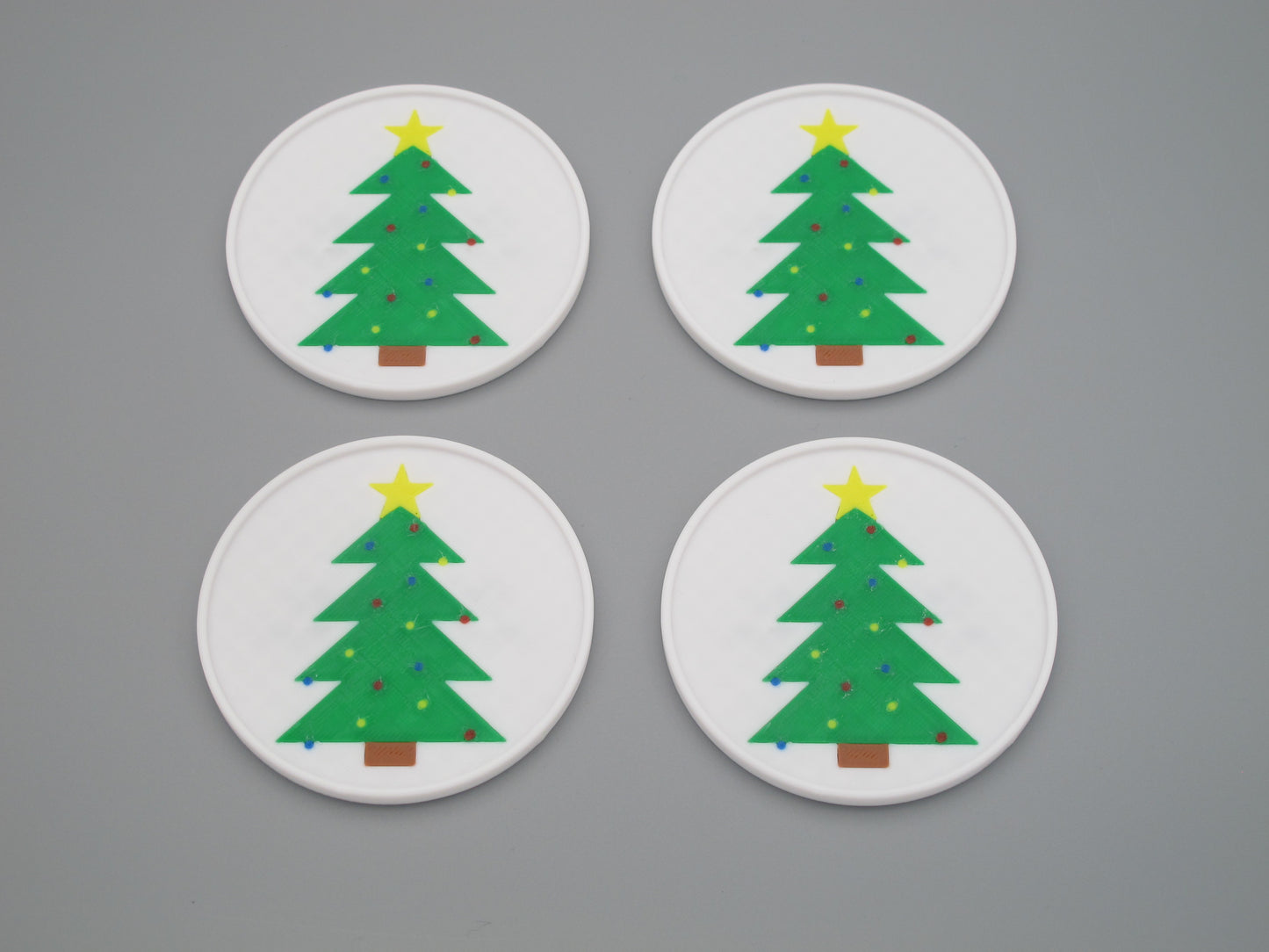 Tannenbaum Glasuntersetzer Set
