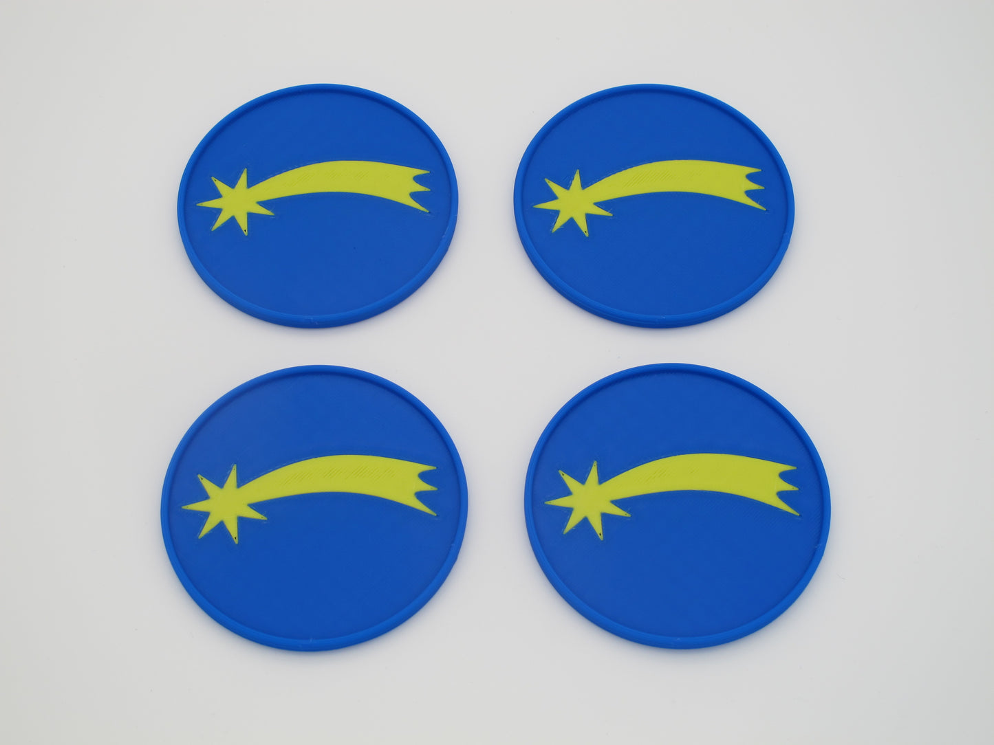 Sternschnuppe Glasuntersetzer Set