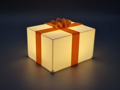 Leuchtendes Geschenk mit Timer