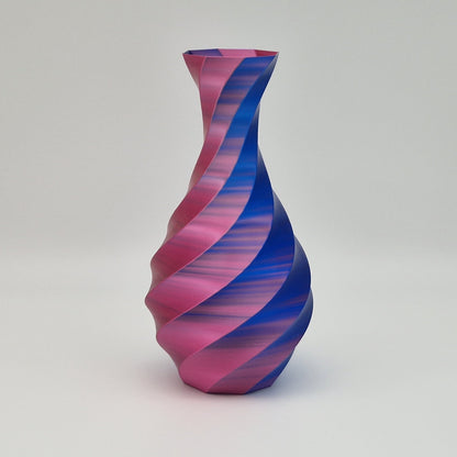Große wasserdichte Vase mit Spiralmuster