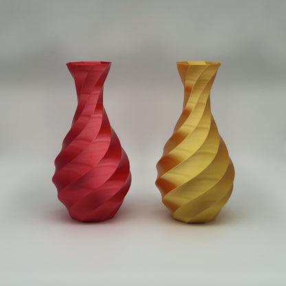 Große wasserdichte Vase mit Spiralmuster